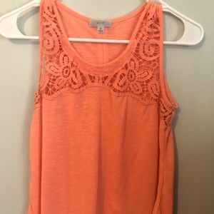 Coral tank top